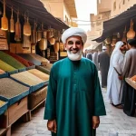 친환경 마케팅 실무에서 겪은 어려움 - **Prompt 1: "Building Trust in the Green Souk"**
A wide shot of a bustling, vibrant traditional ...