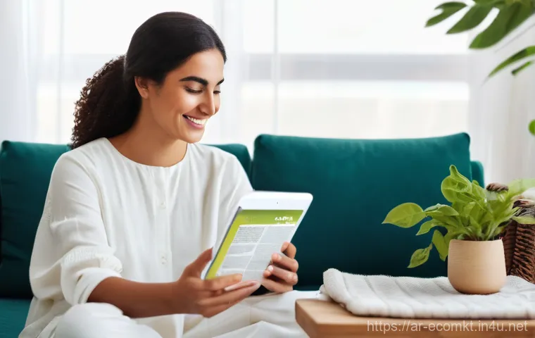 친환경 마케터 이직 후 경험담 - **Prompt 1: "Green Choices in the Arab Home"**
A bright, clean, and inviting living room in a mo...