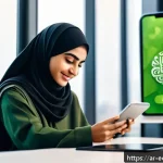 Home 23 친환경 마케터의 실무 훈련 - A vibrant digital marketing campaign scene targeting Arabic youth on social media, featuring young A...
